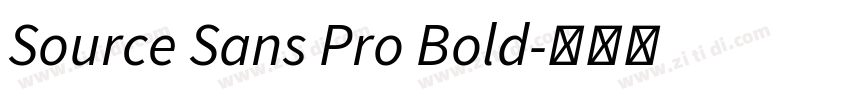 Source Sans Pro Bold字体转换